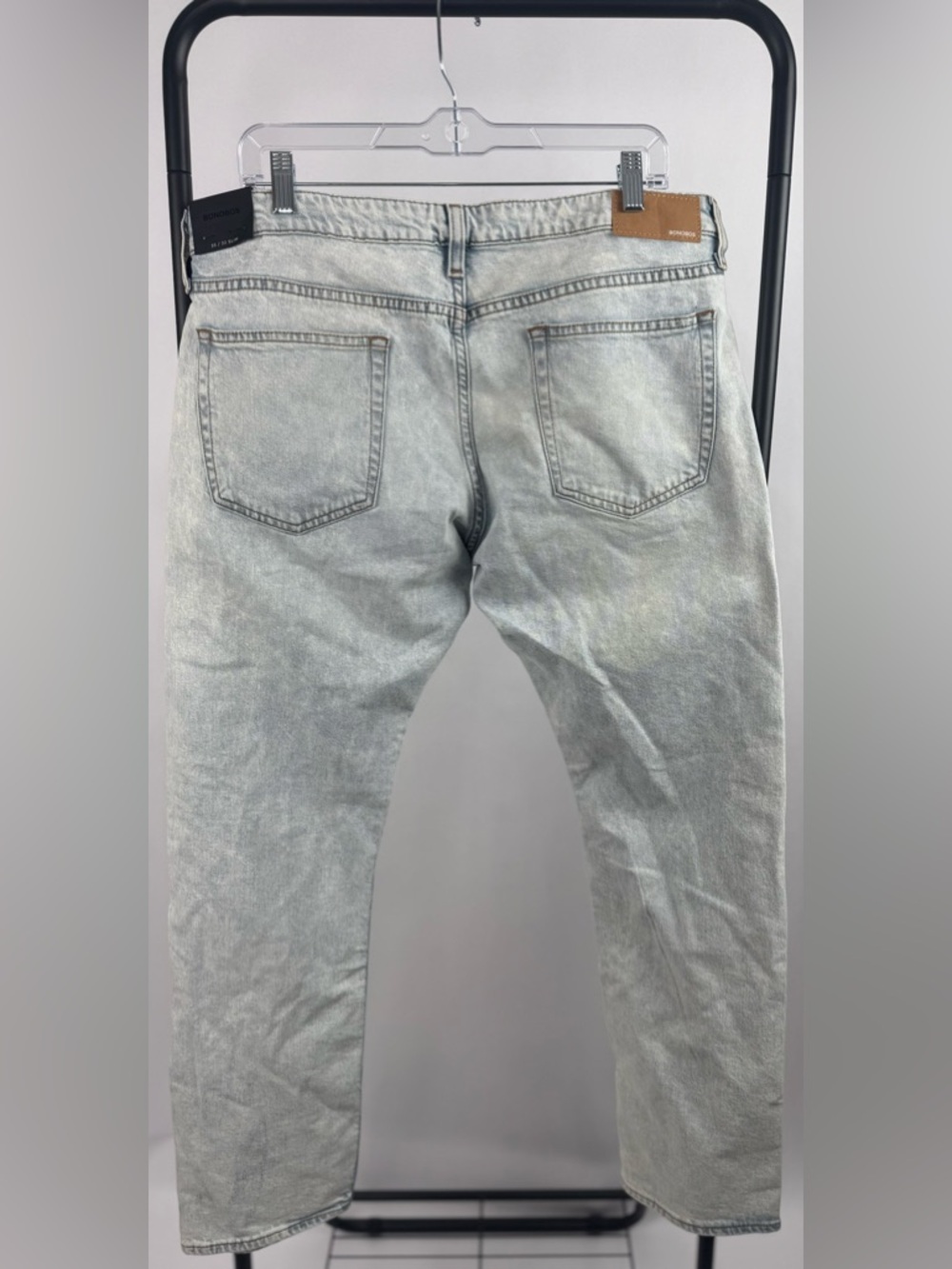 Bonobos Slim Fit Jeans 35x32 Light Wash Stretch Denim Men’s - Picture 3 of 6